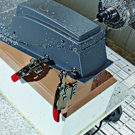 Push-rod clamp with horizontal base plate 16mm clamping width